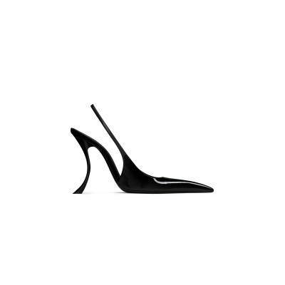 YSL APOLLINE SLINGBACK PUMPS IN PATENT LEATHER 8483501TVAN1000